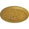 Ekena Millwork Luton Ceiling Medallion (Fits Canopies up to 3 1/2"), Hand-Painted Iridescent Gold, 21"OD x 2"P CM21LUIGS - alternate 4